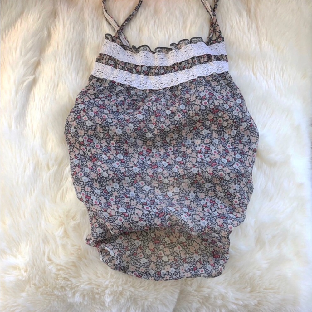 Floral American Eagle Tank Top 🌸